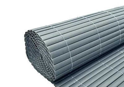PVC-Sichtschutzzaun - Sichtschutzmatte Grau Produktbild #1