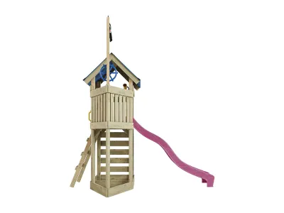 Spielturm Pirat Captain Jolly KDI inkl. Rutsche pink Produktbild #3