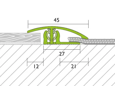 Anpassungsprofil PROVARIOclip Universal Edelstahl V2A gebürstet Produktbild #2