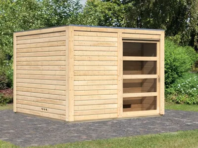Saunahaus Cuben 38 mm naturbelassen Produktbild #7