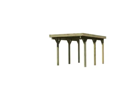 Carport Einzel 1 CLASSIC inkl. 0,5 mm Stahldachplatte Produktbild #5
