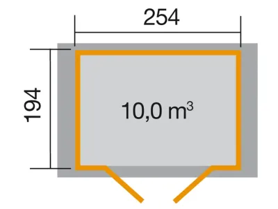 Gerätehaus 316 Gr. 3 19 mm lasiert Produktbild #2