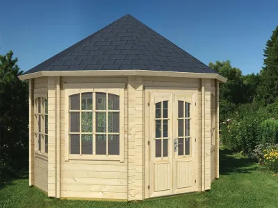 Pavillon Gartenlaube Jamaica naturbelassen Produktbild #3