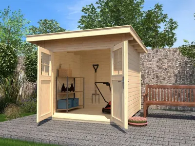 Gartenhaus 179 Gr. 4 28 mm naturbelassen Produktbild #1