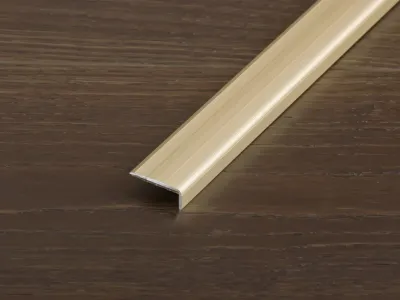 Treppenkantenprofil PROSTEP Aluminium eloxiert Champagne Produktbild #1