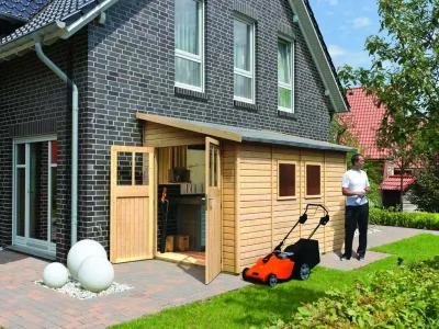 Gerätehaus Anlehnhaus Bomlitz 4 19 mm naturbelassen Produktbild #1