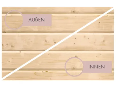 Fasssauna Quadro 1 naturbelassen Produktbild #14