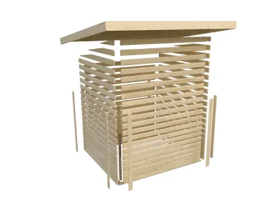 Gartenhaus Zweiraumhaus Schönbuch 1 38 mm terragrau Produktbild #9