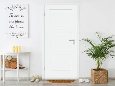 Zimmertür Cala 03 Weißlack RAL 9003, Designkante Produktbild #5