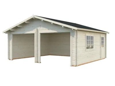 Garage Roger 28,4 m² ohne Tor 44 mm transparent tauchimprägniert Produktbild #1