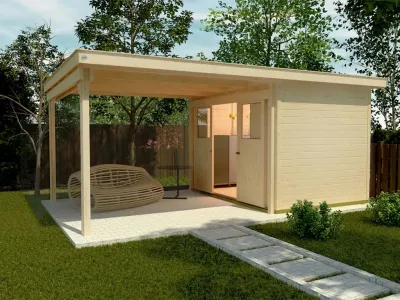 Gartenhaus 225 A Gr. 2 21 mm naturbelassen Produktbild #1