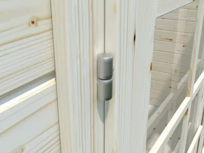 Gartenhaus Blockbohlenhaus Ella 13,1+3,9 m² 28 mm braun tauchimprägniert Produktbild #4