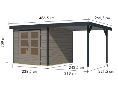Gartenhaus Jupiter 3,5 19 mm Produktbild #7