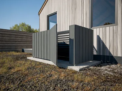 WPC Wandverkleidung Standard Silver Grey coextrudiert Produktbild #7