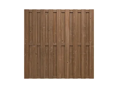 Bretterzaun Pinus DIY-Bausatz Kiefer KDI braun Produktbild #1