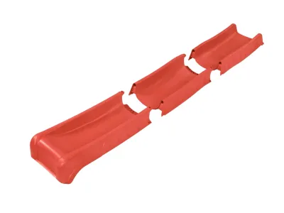 Spielturm Tilly Premium mit Doppelschaukel Lärche inkl. Rutsche rot + Sitze rot Produktbild #5