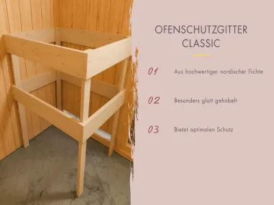 Sauna Amelia 2 SET mit Ofen 9 kW, Bio externer Steuerung Produktbild #15
