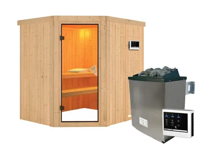 Sauna Systemsauna Siirin, inkl. 9 kW Ofen mit externer Steuerung Produktbild #17