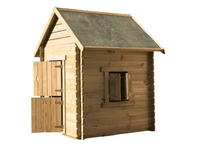 Spielhaus Lois Blockbohlen KDI Produktbild #3