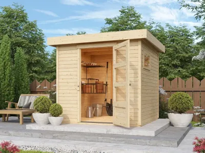 Gartenhaus Bielefeld 1 19 mm naturbelassen Produktbild #1