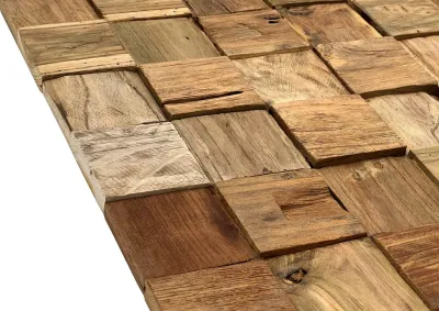 Wandverkleidung Teak Cubic Produktbild #4