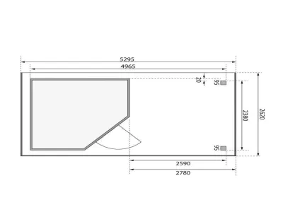Fußboden passend für Sockelmaß 280 x 220 cm Produktbild #7