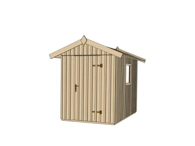 Gerätehaus Schwedenhaus Gr. 1 naturbelassen Produktbild #3