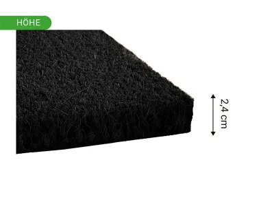 Kokosmatte Schwarz Fußmatte Fußabtreter Schmutzfangmatte Türmatte Fußabstreifer Produktbild #15