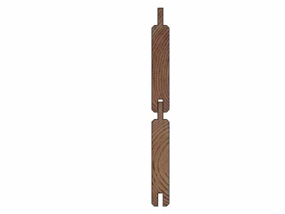 Bohlenset für Steckzaunsystem GARDO XL DIY Kiefer Produktbild #3