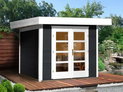 Gartenhaus Designhaus 126 Plus Gr. 2 anthrazit Produktbild #1