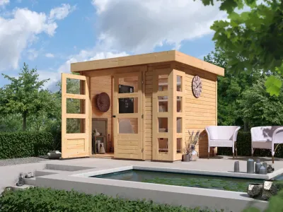 Gartenhaus Kerko 3,5 19 mm naturbelassen Produktbild #1