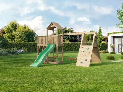 Spielturm Fluppi KDI inkl. Einzelschaukel + Rutsche Produktbild #7
