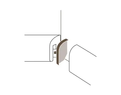 Innenecken für Sockelleiste Typ 1 SL 2 Alu-Optik Produktbild #1