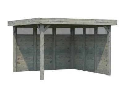Pavillon Lucy 12,2 m² grau tauchimprägniert Produktbild #1