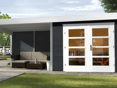 Gartenhaus Designhaus 126 Plus B Gr. 2 anthrazit Produktbild #4