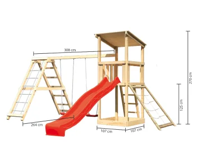 Spielturm Anna naturbelassen mit Varianten Produktbild #4