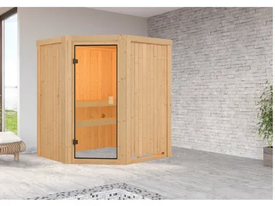Elementsauna 68 mm Celine 0 SPARSET inkl. 6,8 kW Saunaofen Glow und ext. Steuerung Produktbild #7