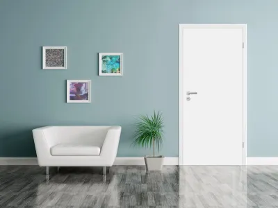 Wohnungseingangstür CPL Weiß RAL 9003 Produktbild #2