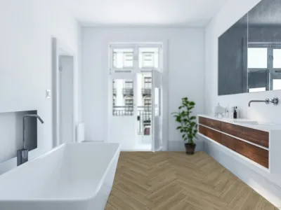 Vinylboden The Floor SPC Herringbone York Eiche P6002 Fischgrät Produktbild #2