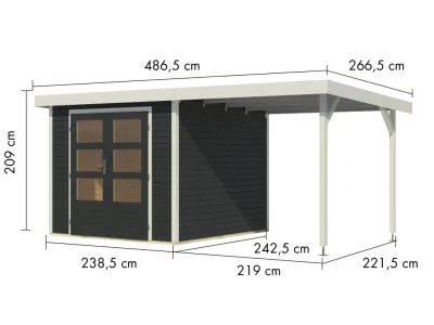 Gartenhaus Jupiter 3,5 19 mm Produktbild #4