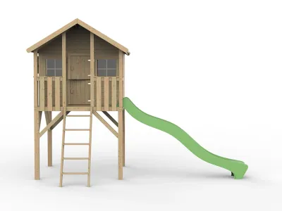 Stelzenhaus Big House KDI inkl. Rutsche grün Produktbild #2