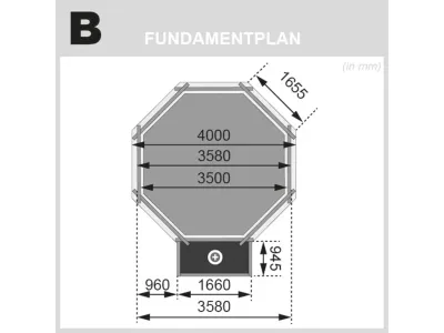 Pool Holzpool Modell 1 Variante B kdi mit 11,3 m³ Volumen mit Sonnenterrasse Produktbild #6