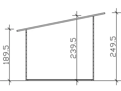 Gartenhaus Ostende 1 28 mm naturbelassen Produktbild #4
