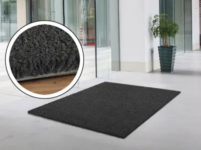 Kokosmatte Grau Fußmatte Fußabtreter Schmutzfangmatte Türmatte Fußabstreifer Produktbild #3