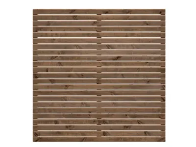 Sichtschutzzaun Rhombus Kiefer KDI braun Produktbild #1