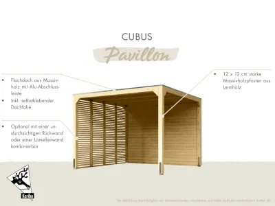 Pavillon Cubus Set naturbelassen Produktbild #2