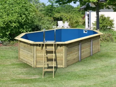 Holzpool Modell 4X Set naturbelassen Produktbild #3