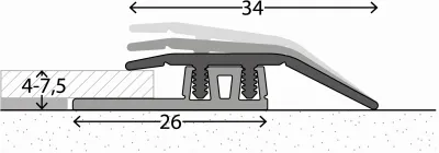 Anpassungsprofil Profi Design Aluminium schwarz Produktbild #2