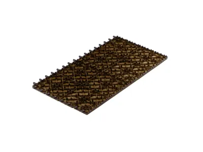 WPC-Terrassenfliese Braun geriffelt Produktbild #3
