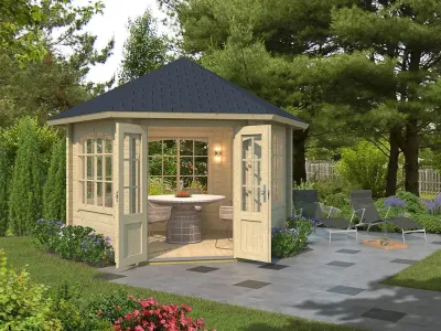 Pavillon Gartenlaube Ilmenau naturbelassen Produktbild #1